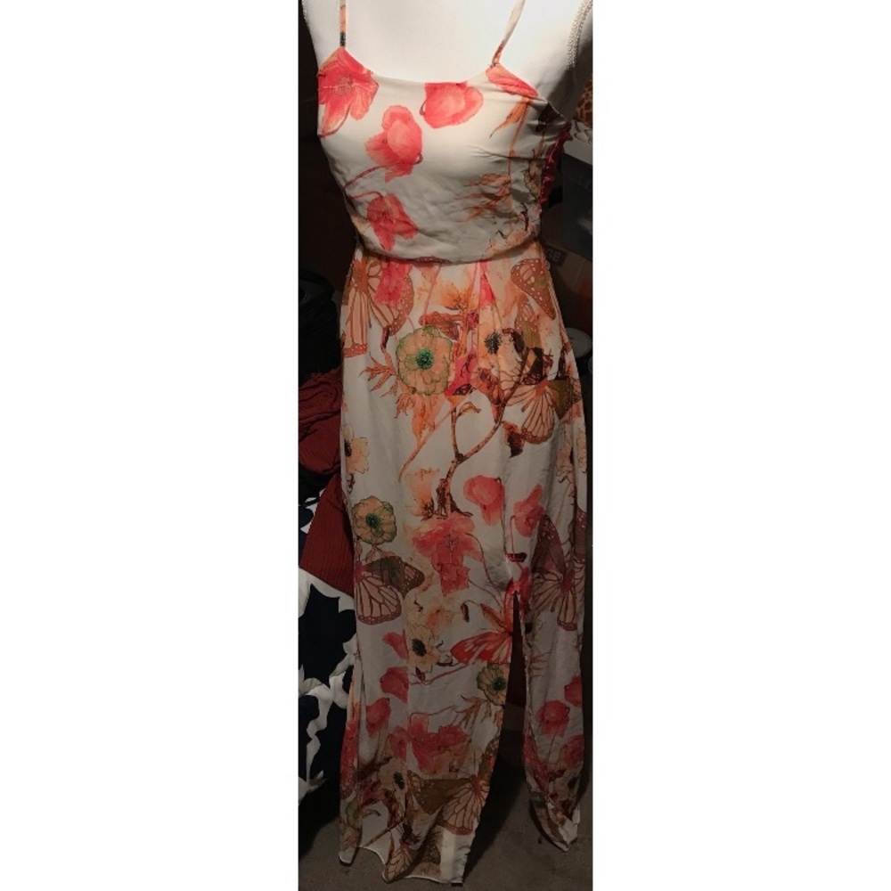 Long floral maxi dress